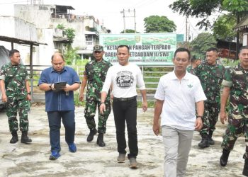 Kasdim 0418/Palembang Dampingi Pangdam II/Sriwijaya Tinjau Rencana Pembangunan Dapur Gizi di Plaju