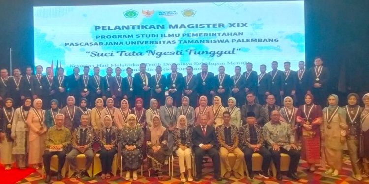 Pasca Sarjana Unitas Palembang, Lantik 127 Sarjana Magister Ilmu Pemerintahan di Yudisium Ke-19