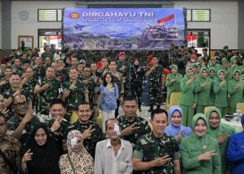 Kasdim 0418/Palembang Hadiri Bakti Kesehatan HUT TNI ke-80 di Makesdam II/ Sriwijaya