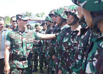 Pangdam II/Sriwijaya Pimpin Upacara Pembukaan Latsarmil Komcad TA 2025 di Baturaja