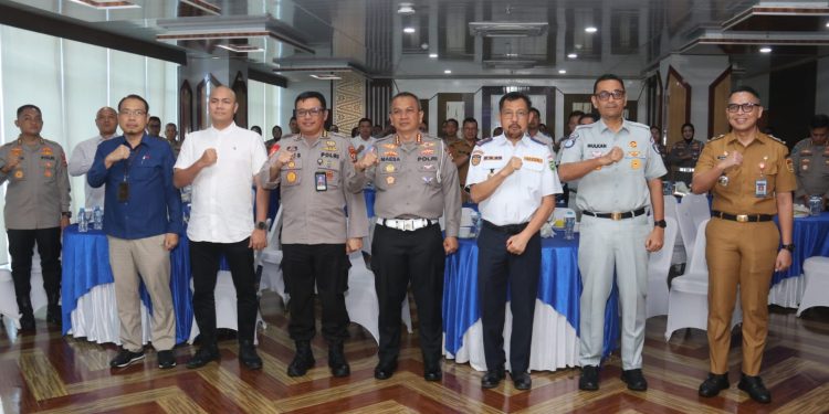 Polda Sumsel ikuti peluncuran digital korlantas yang dipimpin Kapolri pada syukuran hut lalu lintas ke 70