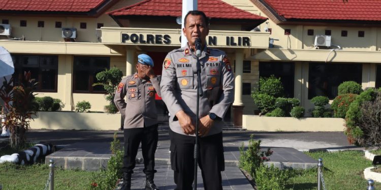 Apel Siaga Personil Polres Ogan Ilir dalam Rangka Peringatan Hari Tani Nasional