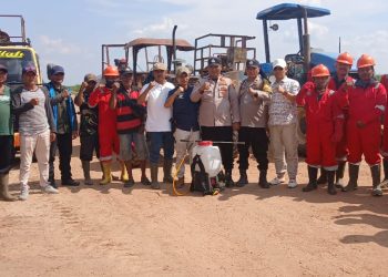 Polsek Tanjung Batu Polres Ogan Ilir Intensifkan Patroli Karhutla di Areal perkebunan PT Cinta Manis