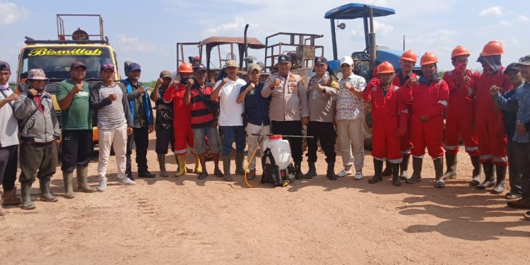 Polsek Tanjung Batu Polres Ogan Ilir Intensifkan Patroli Karhutla di Areal perkebunan PT Cinta Manis