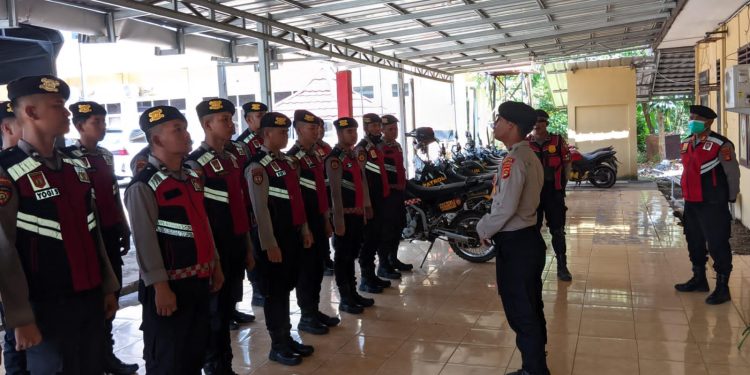 Sat Samapta Polres Ogan Ilir Gelar Simulasi Alarm Stelling dalam Rangka Asistensi Itwasda Polda Sumsel