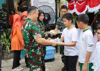 Dandim 0418/Palembang Dampingi Pangdam II/Sriwijaya Hadiri Peresmian Satuan Pelayanan Pemenuhan Gizi (SPPG)
