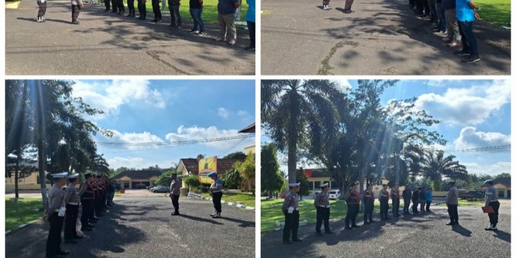 Polres Ogan Ilir Gelar Apel Siaga dan Siagakan Personel SOC Hari Libur Guna Menjaga Situasi Kamtibmas Tetap Kondusif