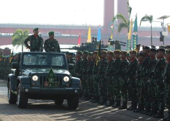 Kasdam II/Sriwijaya Pimpin Upacara HUT ke-80 TNI di Benteng Kuto Besak Palembang