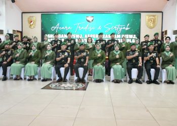 Kasrem 044/Gapo Hadiri Acara Tradisi dan Sertijab PJU Kodam II/Swj