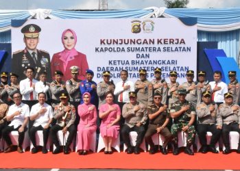 Dandim 0418/Palembang Hadiri Kunjungan Kerja Kapolda Sumsel di Mapolrestabes Palembang