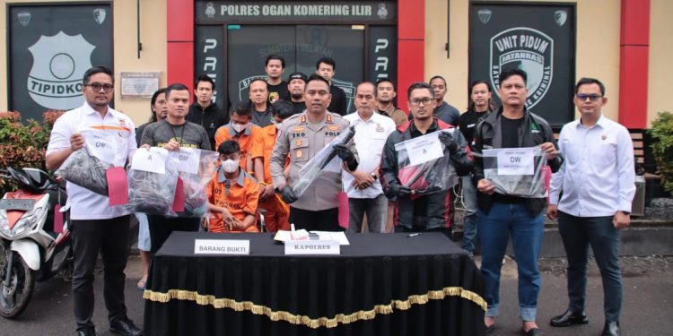 Polres OKI Ungkap Cepat Kasus Pembunuhan di Kayuagung, Tiga Pelaku Diamankan Kurang dari 6 Jam