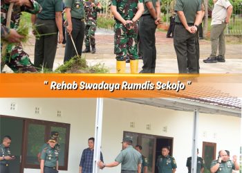 Pangdam II/Sriwijaya Tinjau Rehab Swadaya dan Revitalisasi Fasilitas Pendidikan, Perumahan Prajurit, dan Program Urban Farming Kodam II/Swj di Palembang