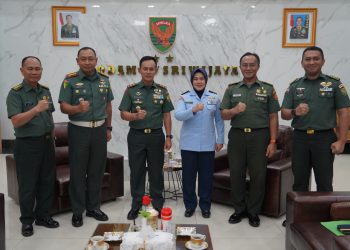 Pangdam II/Sriwijaya Terima Audiensi Kaodmil I-05 Palembang : Komitmen tegakkan Disiplin, Hukum dan Tata tertib Prajurit TNI