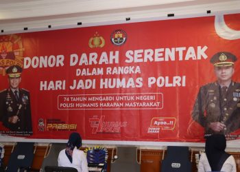 Polres Ogan Ilir Gelar Donor Darah Serentak Peringati HUT Humas Polri ke-74: Polisi Humanis, Harapan Masyarakat