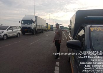 Polri Tingkatkan Keamanan, Kelancaran Lalu Lintas, dan Aktivitas Masyarakat — Polsek Pemulutan Gelar Giat Strong Point di Pagi Hari