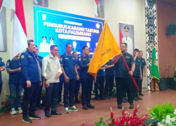 Pelantikan pengurus Karang Taruna Kota Palembang masa bakti 2025–2030