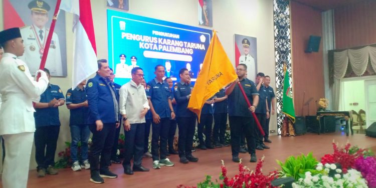 Pelantikan pengurus Karang Taruna Kota Palembang masa bakti 2025–2030