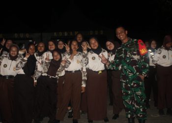 Dandim Palembang Ikuti Acara Api Unggun Bersama Peserta PERSAMI KKRI Kodam II/Sriwijaya.