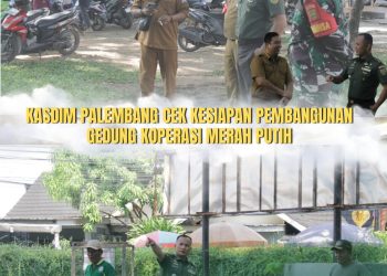 Kasdim Palembang Tinjau Kesiapan Pembangunan Gerai Koperasi Merah Putih Kelurahan
