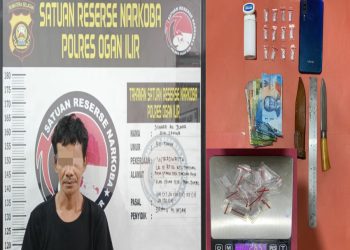 Polres Ogan Ilir Tangkap Pengedar Sabu di Tanjung Raja, Satu Pelaku Kabur