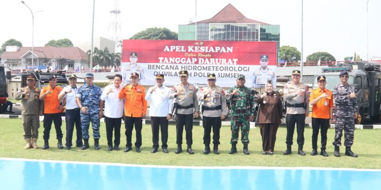 Polda Sumsel Siagakan Personel Hadapi Potensi Bencana Hidrometeorologi di Musim Hujan