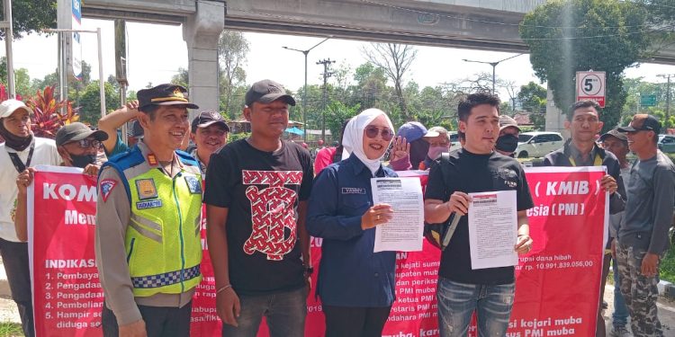 Massa KMIB Minta Kejati Sumsel Usut Tuntas Dugaan KKN Atas Penggunaan Dana Hibah PMI Kabupaten Muba Tahun 2019 – 2024