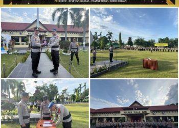 Upacara Penutupan Latja Siswa Diktukba Polri T.A. 2025 di Polres Ogan Ilir Berlangsung Khidmat, Dilanjutkan dengan Pengantaran ke SPN Betung