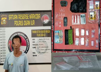 Sat Resnarkoba Polres Ogan Ilir Ungkap Pengedar Narkotika di Muara Kuang dalam Operasi Sikat Musi 2025