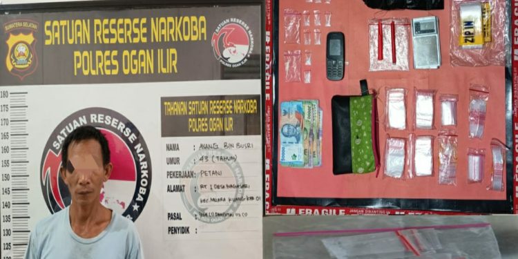 Sat Resnarkoba Polres Ogan Ilir Ungkap Pengedar Narkotika di Muara Kuang dalam Operasi Sikat Musi 2025