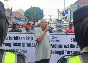 ‎Buntut Penetapan Tersangka Kasus Sengketa Lahan, K-MAKI Datangi Polda Sumsel, Tuding Ada Oknum Tak Netral