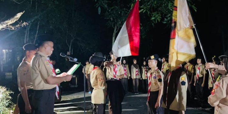 Momen Sakral di Hutan Kota: Tri Satya Bergema, 76 Pramuka Resmi Jadi Saka Bhayangkara Muda