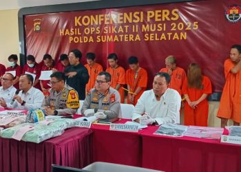 Operasi Sikat II Musi 2025, Polda Sumsel Berhasil Ungkap Kejahatan : Pelaku 3C dan Kasus Narkoba
