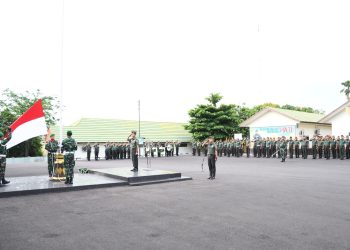 Korem 044/Gapo Gelar Upacara Bulanan 17 November 2025