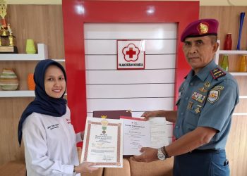 Dalam Rangka HUT Marinir Ke-80 thn 2025 Letda Marinir Ahmad Zaidan SH Mendonorkan Darah Yang ke- 132 Kali