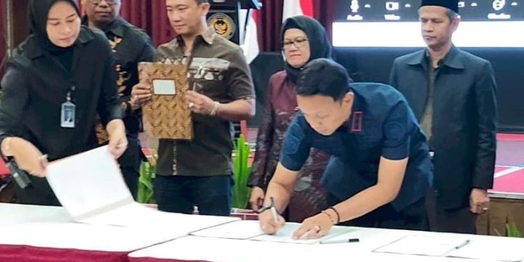 Rutan Kelas I Palembang Adakan Penandatanganan Memorandum of Understanding dan Perjanjian Kerja Sama Program Pelayanan Hukum melalui Legal Clinic Collaboration