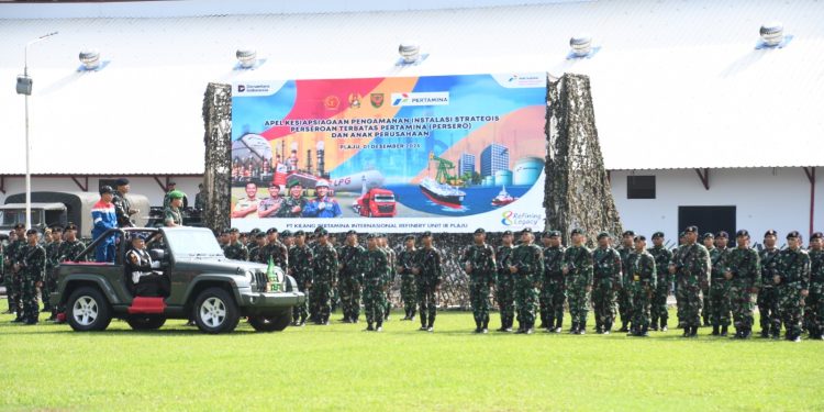 Danrem 044/Gapo Ikuti Apel Kesiapsiagaan Pengamanan Instalasi Strategis Pertamina