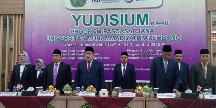 Sebanyak 56 Dari Berbagai Prodi UM Palembang Di Yudisium, Berikut Beberapa Hal Disampaikan