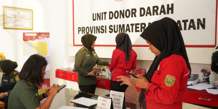 Peringati HUT Ke-64, Kowad Kodam II/Swj Gelar Donor Darah : Bentuk Kepedulian Kepada Sesama