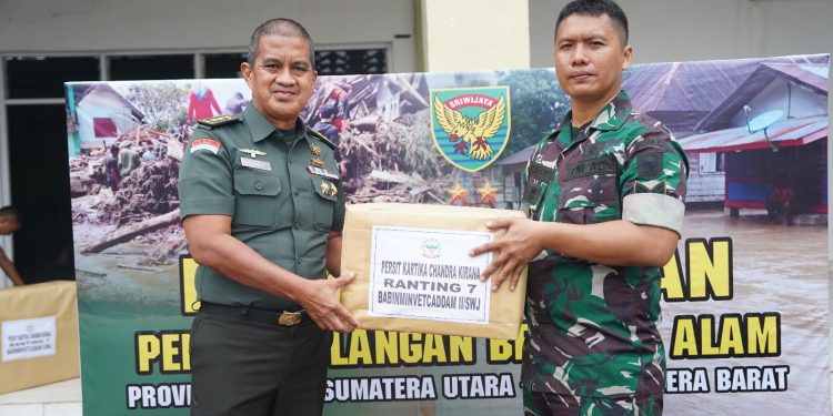 Kodam II/Sriwijaya Kembali Salurkan Ribuan Paket Bantuan Untuk Bencana Alam di Wilayah Aceh, Sumatera Utara, dan Sumatera Barat