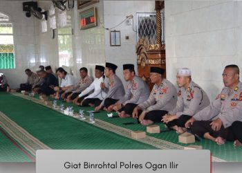 Polres Ogan Ilir Gelar Binrohtal dan Doa Bersama untuk Korban Bencana Alam di Sumatera