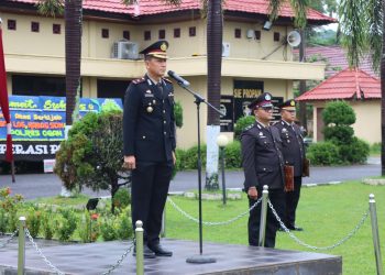 Polres Ogan Ilir Gelar Upacara Hari Bela Negara ke-77 Bertema “Teguhkan Bela Negara Untuk Indonesia Maju