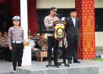 Apel Gelar Pasukan Operasi Lilin 2025 Digelar, Polres Muara Enim Siap Amankan Nataru 14 Hari Penuh