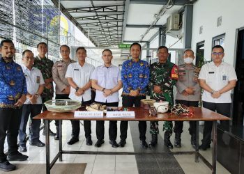 Rutan Kelas I Palembang Laksanakan Razia Gabungan di Lingkungan Rutan upaya peningkatan keamanan dan ketertiban serta pencegahan peredaran barang terlarang 