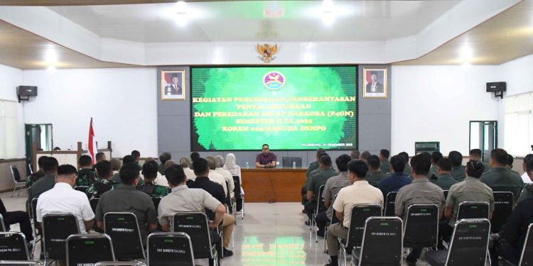 Korem 044/Gapo Gelar Kegiatan P4GN Semester II