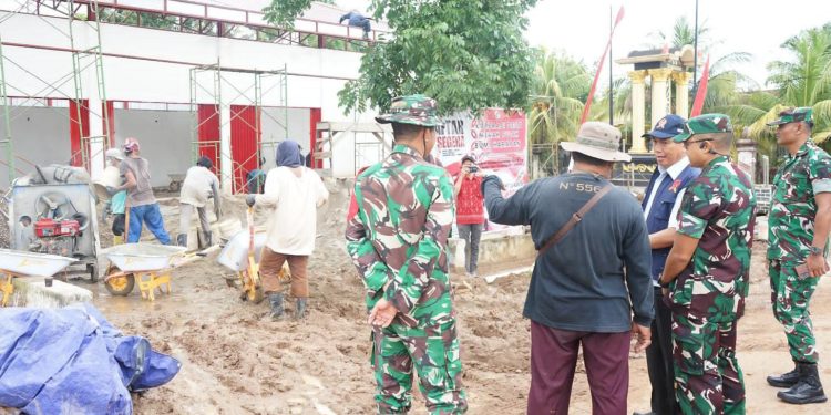 Ketua KPPU RI Tinjau Pembangunan Koperasi Merah Putih di OKI, Dandim 0402/OKI : “Progres Capai 83 %”