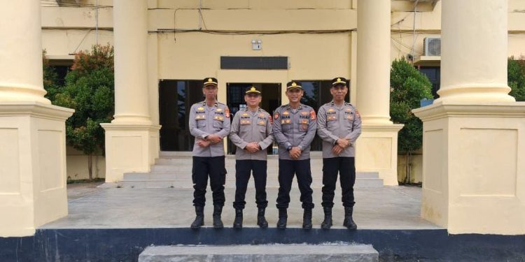 Ipda Muhammad Aliudin.SH bersama 3 perwira Lulusan SIP 54 Gelombang II Tahun 2025 ditugaskan di Polres Muratara