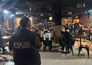 Perangi Peredaran Gelap Narkotika, Polda Sumsel Gelar Razia Besar-besaran di Hiburan Malam
