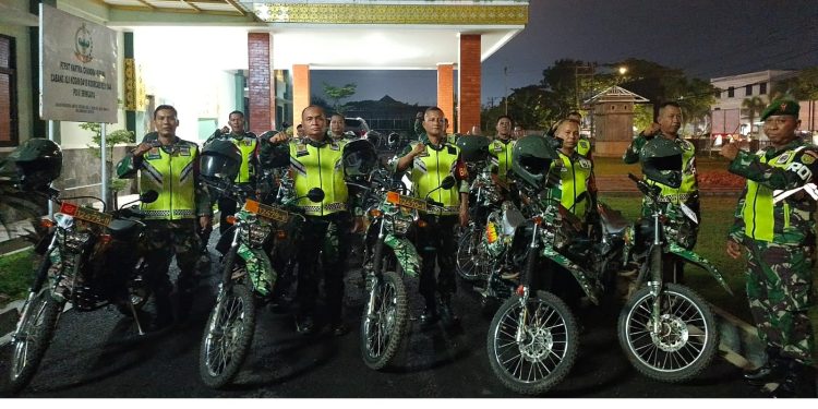Dandim Palembang Pimpin Patroli Bermotor Amankan Malam Tahun Baru 2025/2026 di Kota Palembang