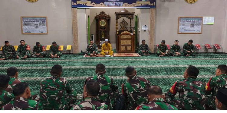 Kodim 0418/Palembang Gelar Doa Bersama Sambut Tahun Baru di Masjid Thoriqul Jannah