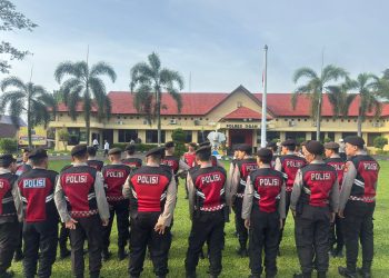 Cek Kehadiran dan Kelengkapan Personel, Kasat Samapta Tekankan Disiplin, Pelayanan Masyarakat, dan Pengamalan Tribrata serta Catur Prasetya
